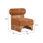 Fauteuil moderne en bouclette avec structure en bois massif et dossier roulé, revêtement doux, pour différentes pièces