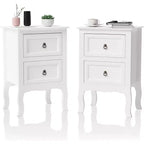VINGLI Nightstands Set of 2, Tool-Free Setup Nightstand, Easy & Quick Install Small Bedside Tables, Girls Nightstand, Side Table