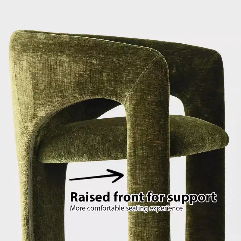 Ensemble table à manger ronde avec 2 fauteuils en chenille, table piédestal moderne et chaises rembourrées avec dossier et accoudoirs complets - Panipeachy