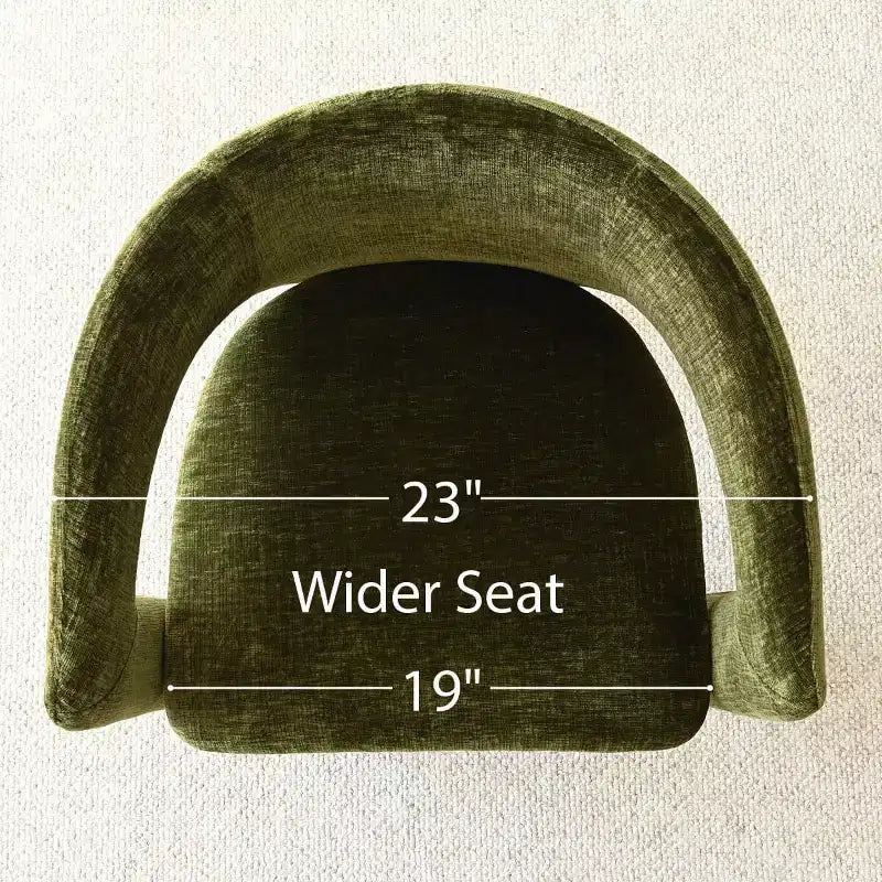 Ensemble table à manger ronde avec 2 fauteuils en chenille, table piédestal moderne et chaises rembourrées avec dossier et accoudoirs complets - Panipeachy