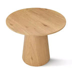 Ensemble table à manger ronde avec 2 fauteuils en chenille, table piédestal moderne et chaises rembourrées avec dossier et accoudoirs complets - Panipeachy