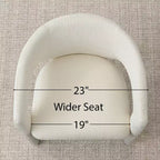 Ensemble table à manger ronde avec 2 fauteuils en chenille, table piédestal moderne et chaises rembourrées avec dossier et accoudoirs complets - Panipeachy