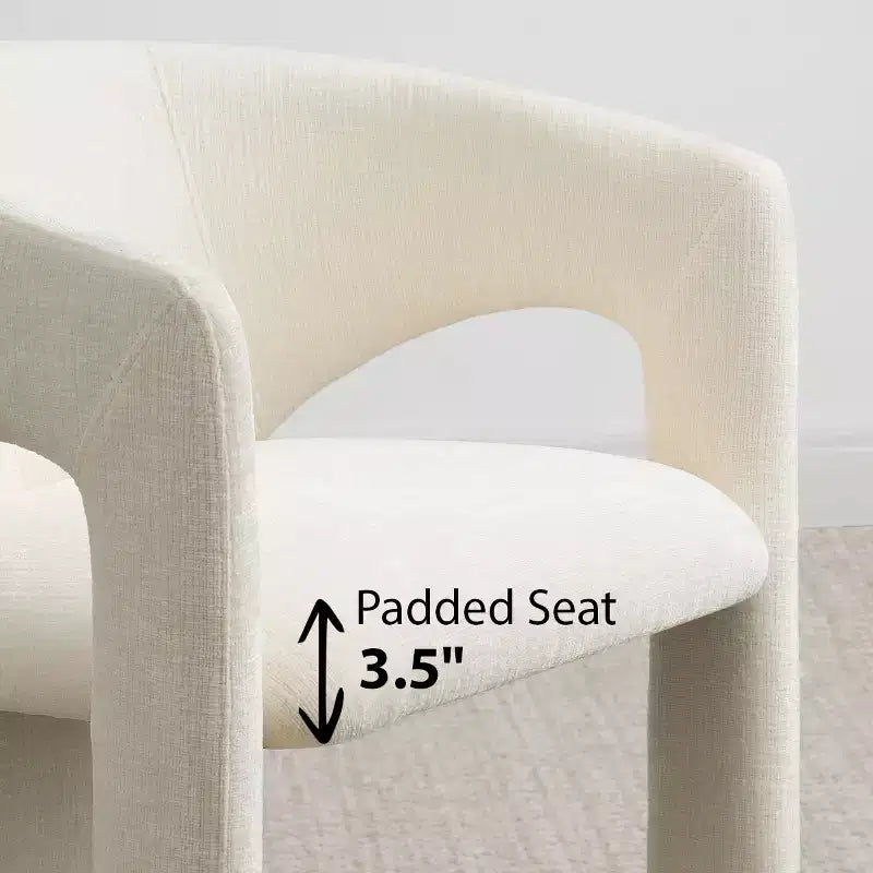 Ensemble table à manger ronde avec 2 fauteuils en chenille, table piédestal moderne et chaises rembourrées avec dossier et accoudoirs complets - Panipeachy
