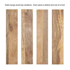 Table d'appoint flottante en bois Kate and Laurel Reid avec rangement ouvert, 18x10x9, Naturel