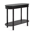 Kate and Laurel Koji Capsule Console Table, 36x14x30, Black
