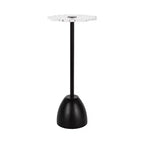 Kate and Laurel Acari Scalloped Drink Table, 10x22, Black