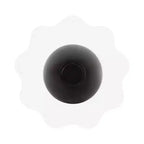 Table d'appoint festonnée Kate and Laurel Acari, 10x22, noire