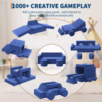 Canapé de jeu modulaire pour enfants, canapé explorateur pour enfants 22 pièces/13 pièces, canapé de jeu convertible en mousse pour chambre à coucher et salle de jeux, canapé gris 2 places pour enfants