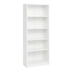 Étagère de rangement à 5 niveaux - Bibliothèque ouverte à 5 étagères avec kit de sécurité anti-basculement pour salon, bureau à domicile et chambre à coucher