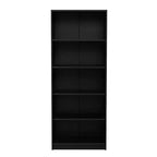 Étagère de rangement à 5 niveaux - Bibliothèque ouverte à 5 étagères avec kit de sécurité anti-basculement pour salon, bureau à domicile et chambre à coucher
