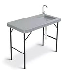 Karl Home 44.8 inch Patio Folding Fish Cleaning Table