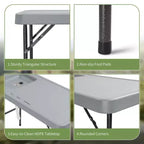 Table de nettoyage de poisson pliante Karl Home de 113,8 cm pour terrasse