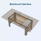 Table de salle à manger de ferme de 180 cm pour 6 à 8 personnes, table de cuisine rectangulaire en bois avec un piètement tréteau robuste pour les réunions de famille