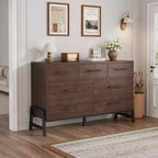 Commode de rangement en bois à 7 tiroirs, meuble de rangement pour chambre, salon et entrée