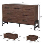Commode de rangement en bois à 7 tiroirs, meuble de rangement pour chambre, salon et entrée