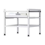 VEVOR Washing Machine Stand, 48.5x25-Inch Washer Laundry Pedestal, 590LBS Load Capacity Washer And Dryer Pedestal Base, 4 Adjustable Feet, Silver