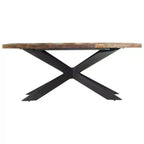 vidaXL Table de salle à manger - Bois de récupération massif