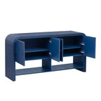 Meuble console moderne 60" avec rangement, table d'entrée avec coins arrondis pour couloir ou salon - Panipeachy