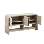 Meuble console moderne 60" avec rangement, table d'entrée avec coins arrondis pour couloir ou salon - Panipeachy
