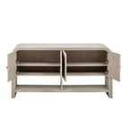 Meuble console moderne 60" avec rangement, table d'entrée avec coins arrondis pour couloir ou salon - Panipeachy