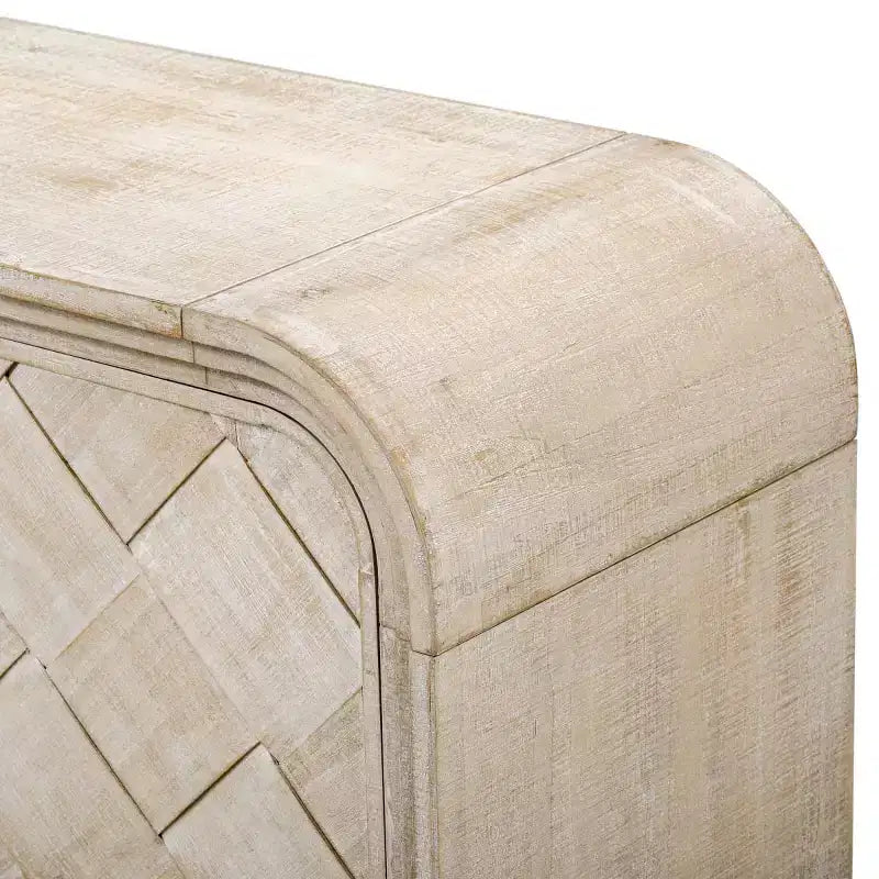 Meuble console moderne 60" avec rangement, table d'entrée avec coins arrondis pour couloir ou salon - Panipeachy
