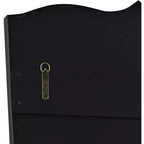 Miroirs incurvés Uttermost Gaylia Noir satiné 27 x 36 3/4 - Lot de 2