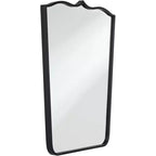 Miroirs incurvés Uttermost Gaylia Noir satiné 27 x 36 3/4 - Lot de 2