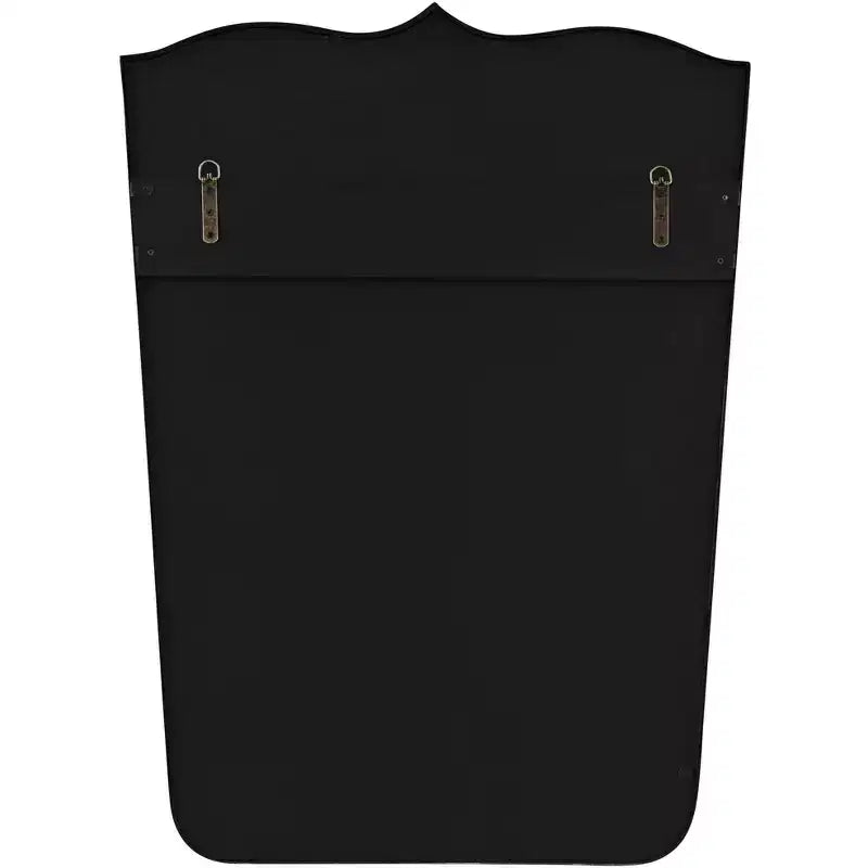 Miroirs incurvés Uttermost Gaylia Noir satiné 27 x 36 3/4 - Lot de 2