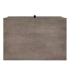 Table de chevet Sutro Mid-Century Modern avec 2 tiroirs et pieds noirs - Gris/Noir - iNSPIRE Q