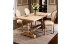 Set of 2 Upholstered Dining Chairs, French Style Linen Fabric Seat, Accent Side Chairs for Kitchen Dining Room