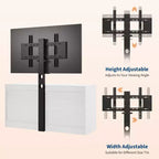 Meuble TV commode 55 po - Support (TV de 32 à 85 po), 9 tiroirs, centre de divertissement moderne en bois pour salon, chambre, appartement