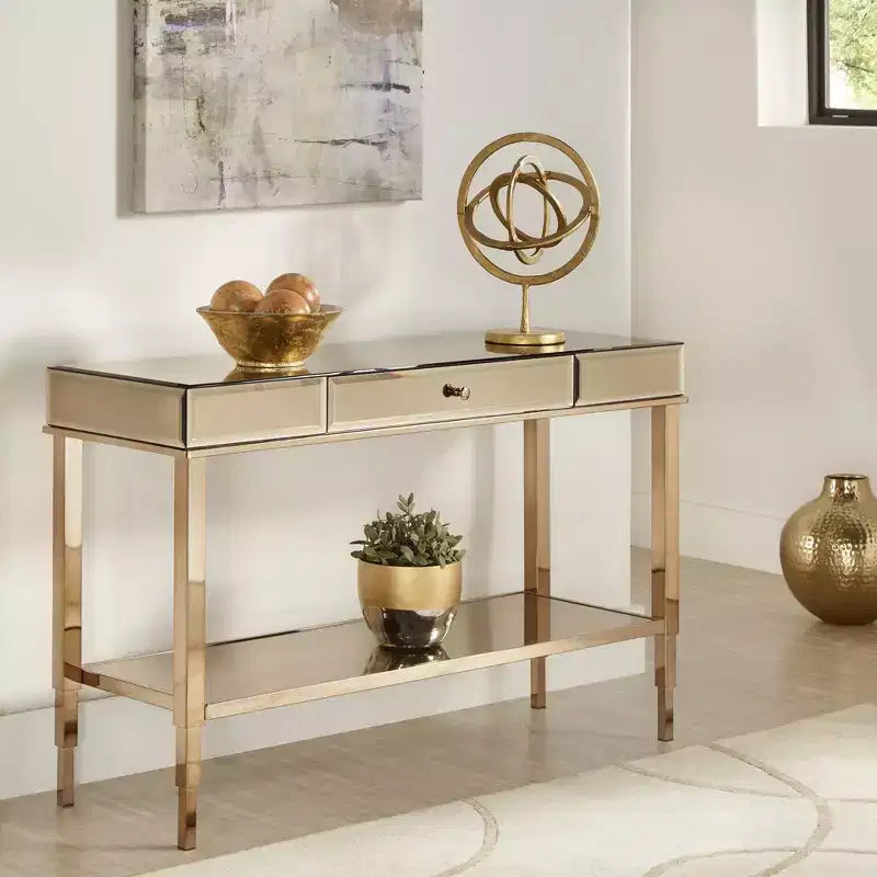 Meuble TV 1 tiroir avec miroir Hutton - iNSPIRE Q