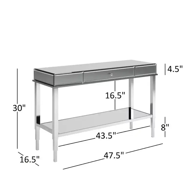 Meuble TV 1 tiroir avec miroir Hutton - iNSPIRE Q