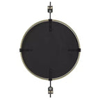 Miroir mural rond Uttermost Guardrail en laiton antique 31 x 47 3/4