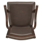 Chaises de salle à manger Torrin en similicuir marron avec accoudoirs (lot de 2) - Cerisier - iNSPIREQ