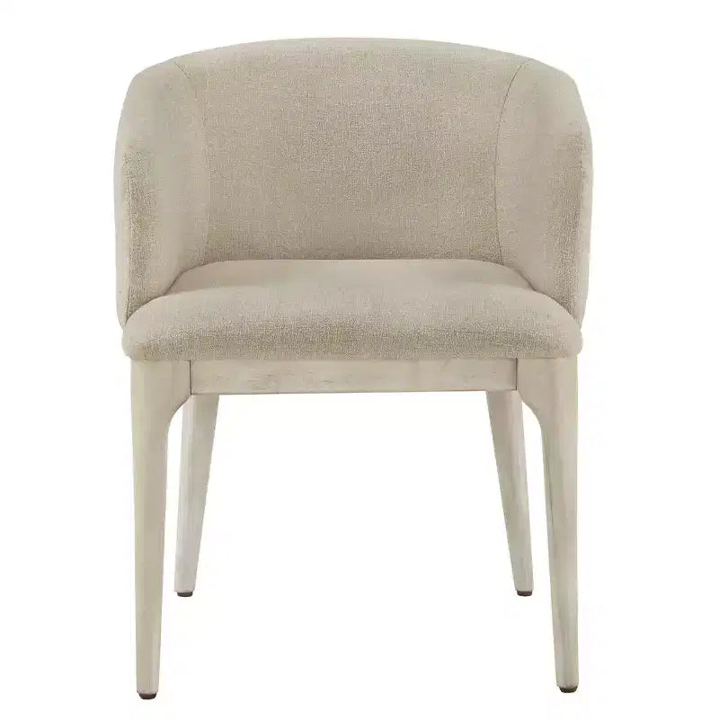 Audrey Heathered Dining Chair - White/Beige - iNSPIREQ