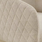 Chaise de salle à manger Audrey chinée - Blanc/Beige - iNSPIREQ