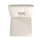 Chaises de salle à manger Palma en similicuir blanc avec trou de serrure (lot de 2) - Blanc/Cerisier - iNSPIREQ