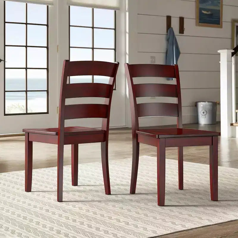 Chaises de salle à manger en bois à barreaux Lexington (lot de 2) - iNSPIREQ