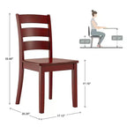Chaises de salle à manger en bois à barreaux Lexington (lot de 2) - iNSPIREQ