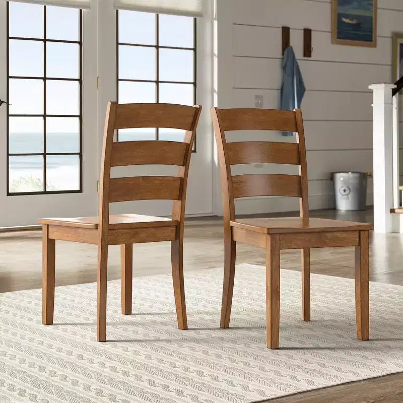 Chaises de salle à manger en bois à barreaux Lexington (lot de 2) - iNSPIREQ