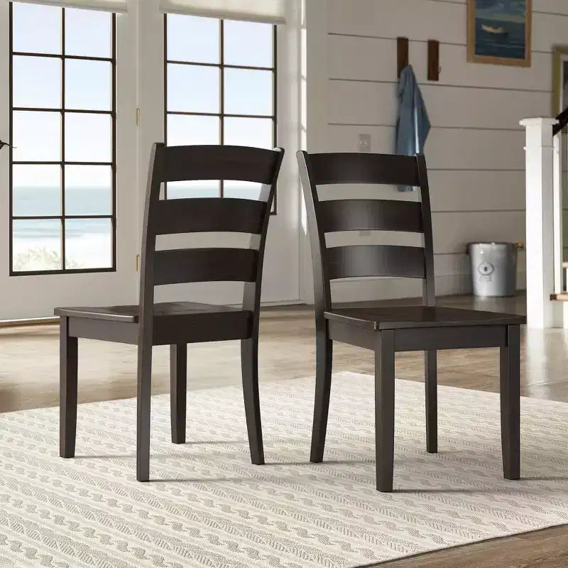 Chaises de salle à manger en bois à barreaux Lexington (lot de 2) - iNSPIREQ
