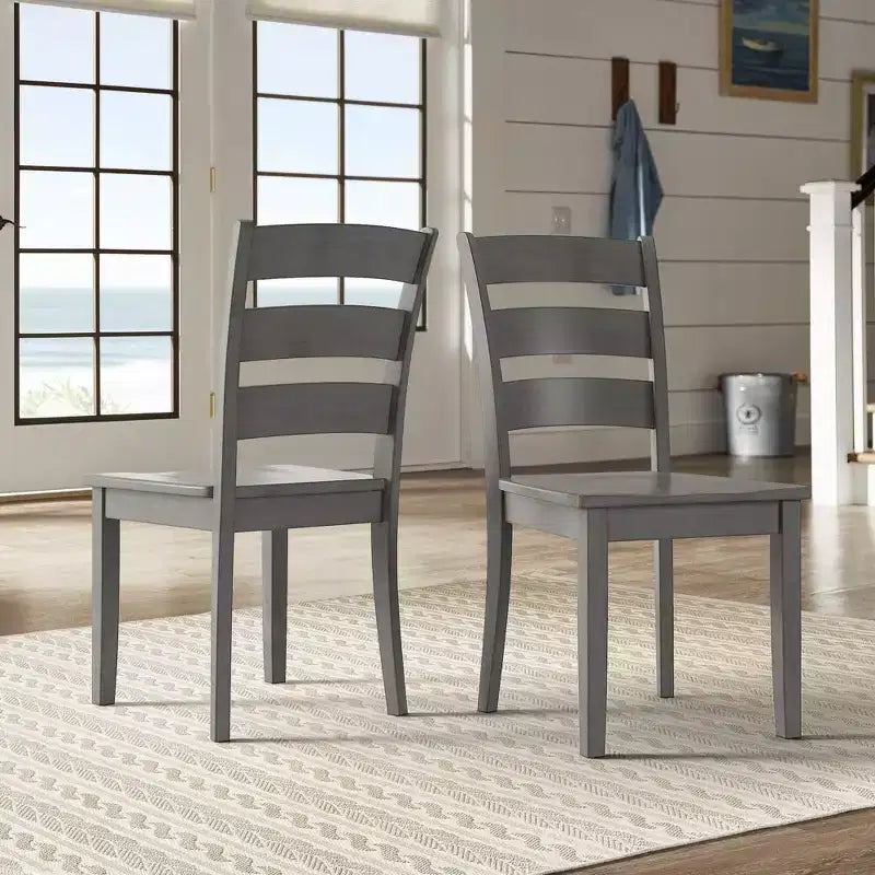 Chaises de salle à manger en bois à barreaux Lexington (lot de 2) - iNSPIREQ