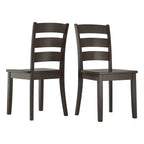 Lexington Ladder Back Wood Dining Chairs (Set of 2) - iNSPIREQ