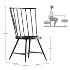 Chaises de salle à manger classiques Windsor Norfolk à dossier haut (lot de 2) - iNSPIREQ