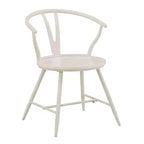 Chaise d'appoint en métal Norfolk Wishbone Back avec assise en bois (lot de 2) - iNSPIREQ