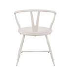 Chaise d'appoint en métal Norfolk Wishbone Back avec assise en bois (lot de 2) - iNSPIREQ