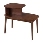 HomeStock Table d'appoint rectangulaire en bois 1 pièce