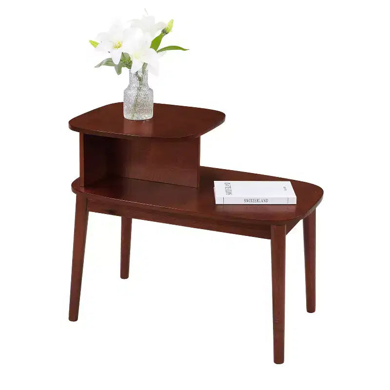 HomeStock Table d'appoint rectangulaire en bois 1 pièce