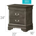 Table de Chevet Rectangle en Bois HomeStock pour Salon et Chambre